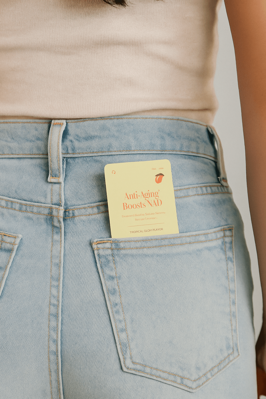 Fast-absorbing NAD beauty strip that melts on your tongue for glowing skin